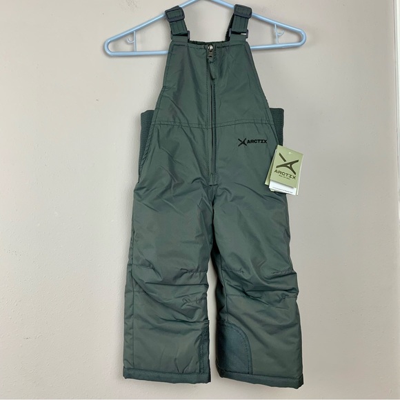 NWT 2T Arctix Kids Snow Bibs Overall Snow Pants Gray Winter Cold Weather Skiing - Picture 2 of 14